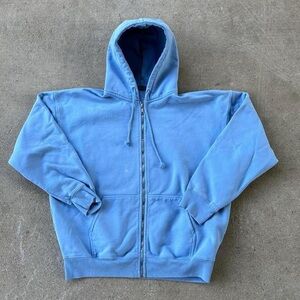 brandy melville - light blue - zip up hoodie - oversized fit